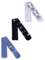 Rajstopy chłopięce bawełniane we wzory 3PAK 116-122 YOCLUB