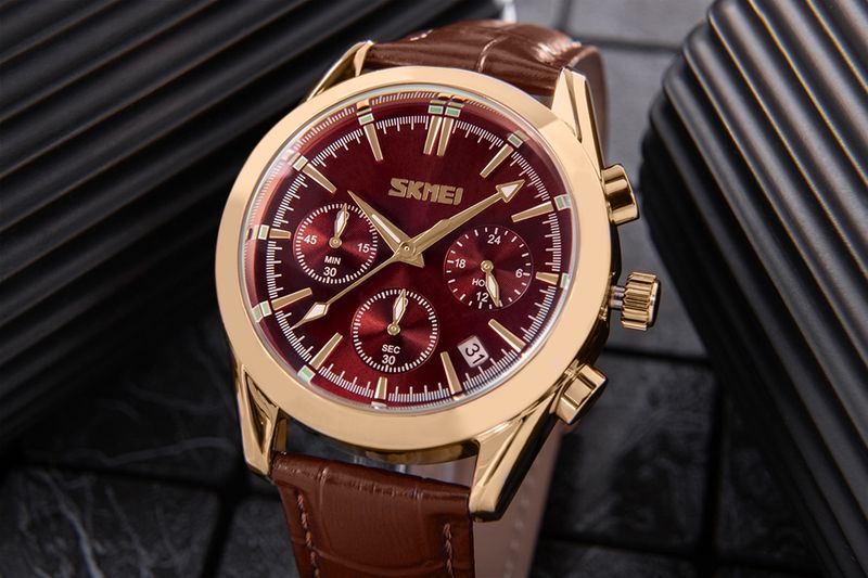 zegarek męski skmei 9127bn + box zdjęcie 4