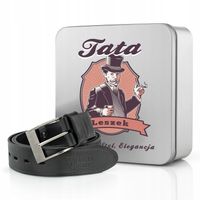 PASEK SKÓRZANY MĘSKI PREZENT DLA TATY PREZENT NA DZIEŃ OJCA