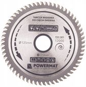TARCZA WIDIOWA DO DREWNA PIŁY 125 X 22.2 60Z TDD-125x22.2x60Z