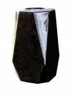 Nowoczesny Nagrobny Wazon Granitowy Diament Czarny 28cm