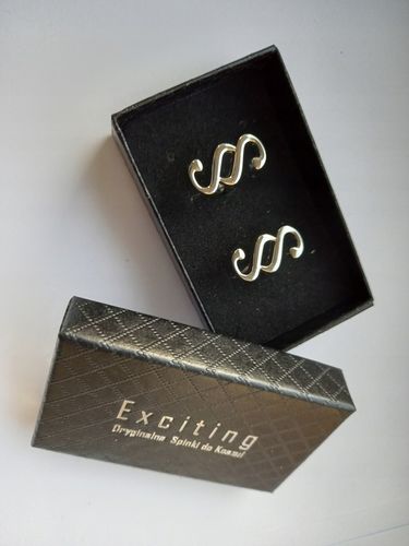 Spinki do mankietów EXC PARAGRAF Prezent dla Radcy Prawnika w pudełku na Arena.pl