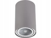 LAMPA SUFITOWA SPOT NOWODVORSKI BIT SILVER M 9483 SZARA