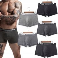 5 x Super ODDYCHAJĄCE BOKSERKI MĘSKIE BAWEŁNIANE BAMBUSOWE #L MAN