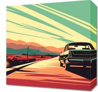 Obraz 40x40cm Droga przez Pustynię