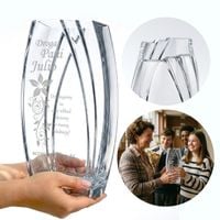 Grawerowany Wazon "Wave XL" - 0075H (NAUCZYCIEL) (*BEZ WYP.*)