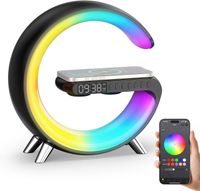 Budzik głośnik ładowarka bezprzewodowa sterowanie z aplikacji światło