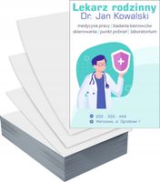 Ulotki A4 1000szt reklamowe firmowe duży wybór LEKARZ RODZINNY