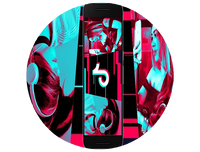 Opłatek na tort Tik Tok