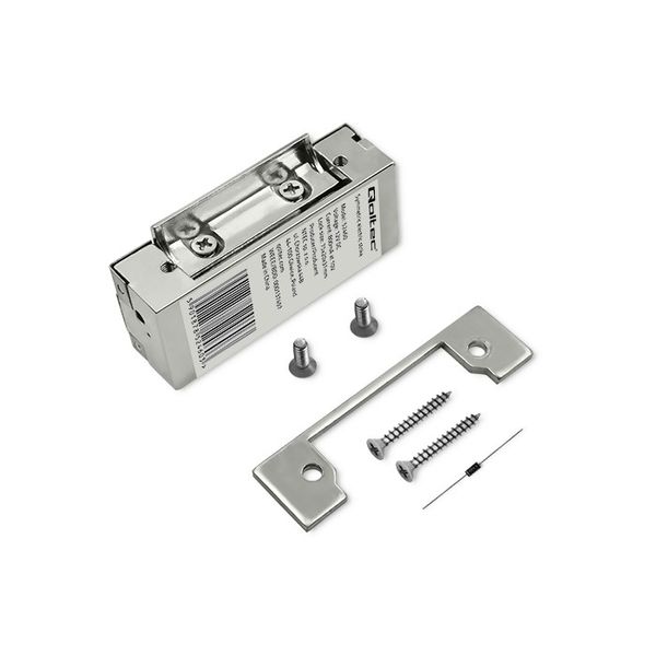 Qoltec Elektrozaczep symetryczny bez pamięci i blokady 12V Stal nierdz zdjęcie 2