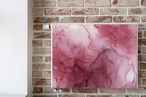 MATA Magnetyczna Do Kaloryfera Akwarela Różowa Abstrakcja 110cm x 60cm na Arena.pl