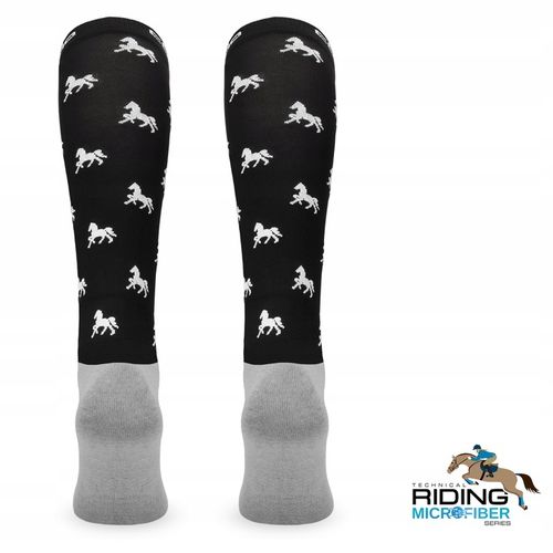 Wygodne skarpetki dziecięce do jazdy konno na lato z mikrofibry od Comodo na Arena.pl