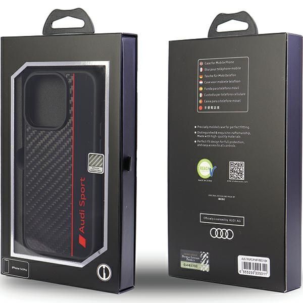 Etui Audi do iPhone 14 Pro, Czarny zdjęcie 6