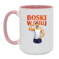 Duży Biało-Różowy 450 ml