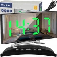 ZEGAR CYFROWY ZEGAREK ELEKTRONICZNY STOJĄCY TERMOMETR GODZINA BUDZIK LCD