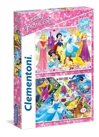 Clementoni 2x20 elementów Super Kolor Princess na Arena.pl