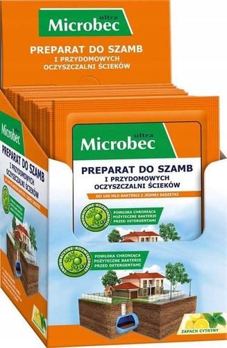 bros - microbec ultra 25g zapach cytryny - preparat do szamb - 18 szt. na Arena.pl