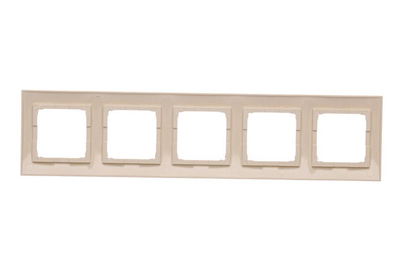 Simon54 Ramka 5-krotna DR5/41 beżowy zdjęcie 2