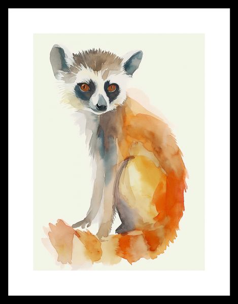 Plakat 20,5x28,4cm Lemurek zdjęcie 3