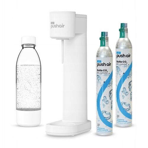 PushAir Saturator do Wody Dafi Syfon Biały + 2 Naboje + Butelka 0,7 na Arena.pl