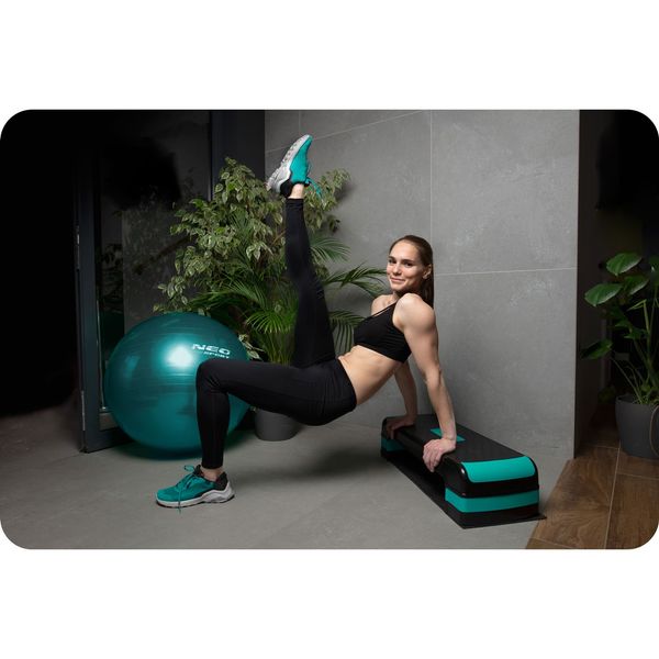 Step do ćwiczeń 3 stopnie NS-402 turkusowy zdjęcie 12