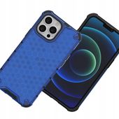 honeycomb etui pancerny pokrowiec z żelową ramką iphone 13 pro niebieski