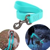 Wodoodporna Smycz Świecąca w Ciemności M Niebieska 122 CM
