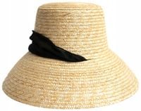 Letni elegancki słomkowy Kapelusz Cloche w stylu retro Evora cz24143-1