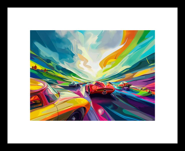 Plakat 18x13cm Wyścig Przy Barwach zdjęcie 3