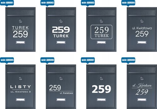 METALOWA ORYGINALNA SKRZYNKA POCZTOWA na listy POCZTA elegancka NADRUK UV na Arena.pl