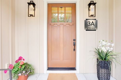 Tabliczka adresowa NUMER | ADRES NA DOM| 25x25cm | CNC | Wycinany | UV na Arena.pl