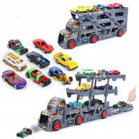 TIR Laweta DUŻA Cieżarówka 8 szt resoraki WYRZUTNIA ATUKA SAMOCHODY