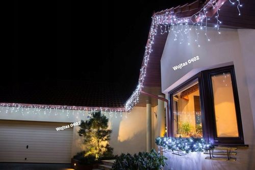 SOPLE 500 LED ZEWNĘTRZNE LAMPKI choinkowe KURTYNA IP44 STAŁE + FLASH na Arena.pl