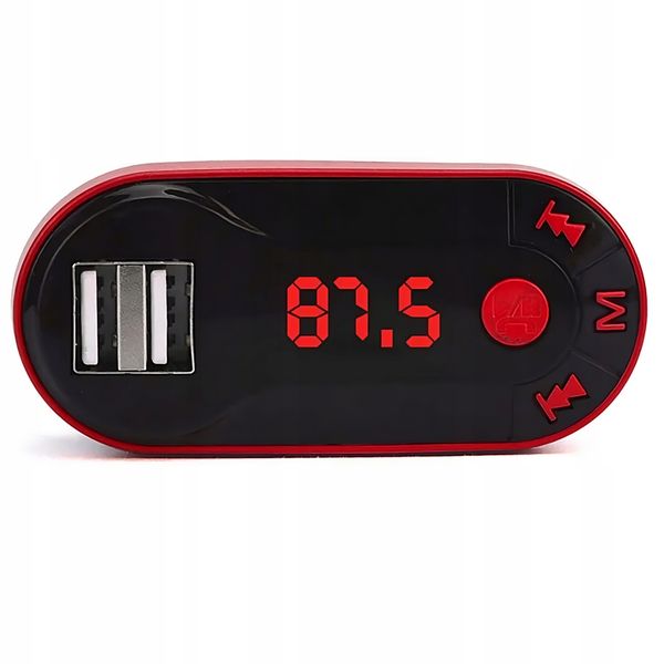 TRANSMITER FM BLUETOOTH ŁADOWARKA MP3 2XUSB SD LCD zdjęcie 4