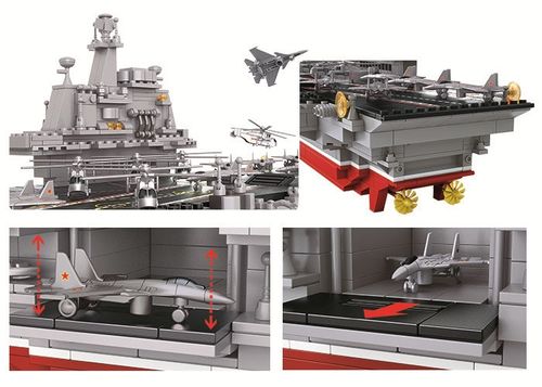 KLOCKI SLUBAN MB Okret lotniskowiec 1058 el. kompatybilne z LEG COB na Arena.pl