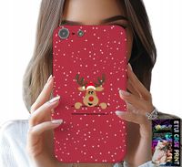 ETUI DO IPHONE 5 / 5S / 5C - ŚWIĄTECZNY RENIFER MIKOŁAJ ŚWIĘTA +SZKŁO