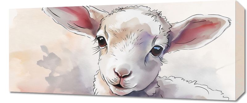 Obraz 70x30cm Mała Owieczka zdjęcie 1
