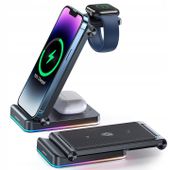JOYROOM STOJAK ŁADOWARKA INDUKCYJNA 3w1 do iPHONE, APPLE WATCH, AIRPODS