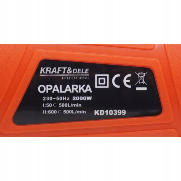 Wypalarka do chwastów 2000w + dysze KD10399 zdjęcie 11