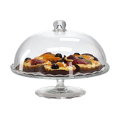Patera Ze Szklaną Pokrywą 29 Cm X 25 Cm Na Ciasto Tort Stojak Klosz