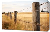 Obraz 60x40cm Płot na Polu