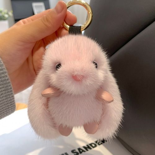 brelok do kluczy króliczek puchaty różowy brl340r na Arena.pl