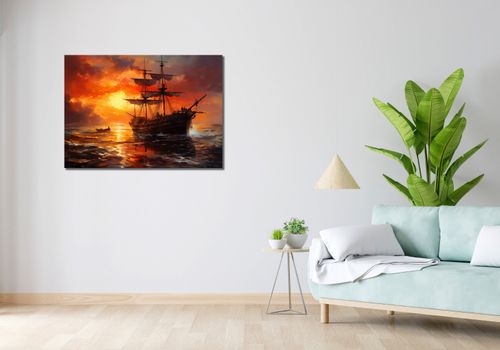 Obraz 100x70cm Ogień na Wodzie na Arena.pl