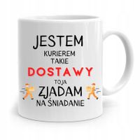 Kubek Prezent Dla Kuriera Jestem Kurierem Dostawy Z Nadrukiem Ze Zdjęciem