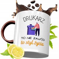 Kubek Bordowy Dla Drukarza Na Urodziny Prezent Z Nadrukiem Ze Zdjęciem