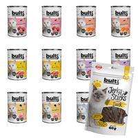 BULTI mokra karma dla psa Mix Smaków 12x400g + Jerky Kaczka