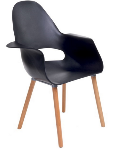 Krzesło A-Shape PP czarne D2 na Arena.pl