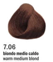 Allwaves Cream Color farba do włosów, koloryzacja trwała, 100 ml 7.06 ciepły średni blond