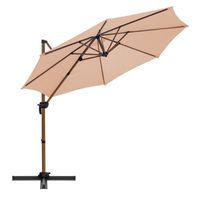 ALUMINIOWY PARASOL OGRODOWY ROMA S W KOLORZE BEŻOWYM