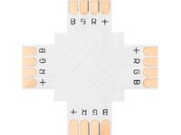 Konektor do taśm LED typu + 10mm RGB